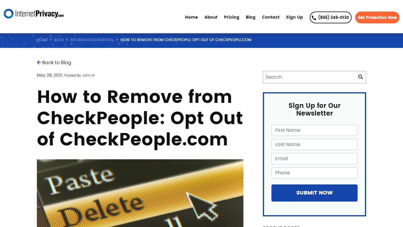 How to Remove from CheckPeople: Opt Out of CheckPeople.com